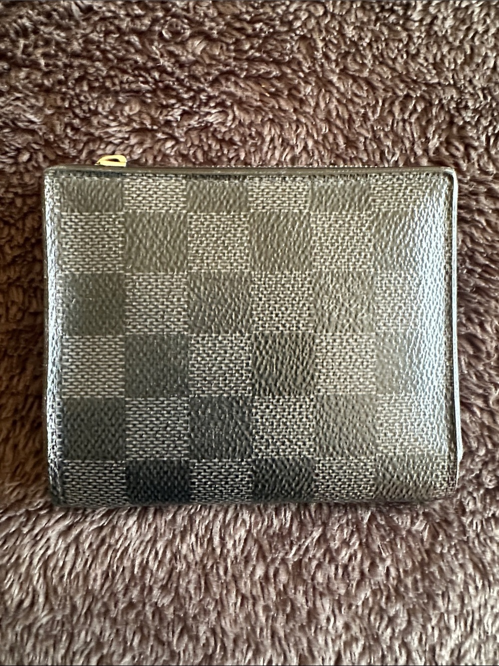 Louis Vuitton Damier Compact Zip Wallet BLACK (AUTHENTIC)